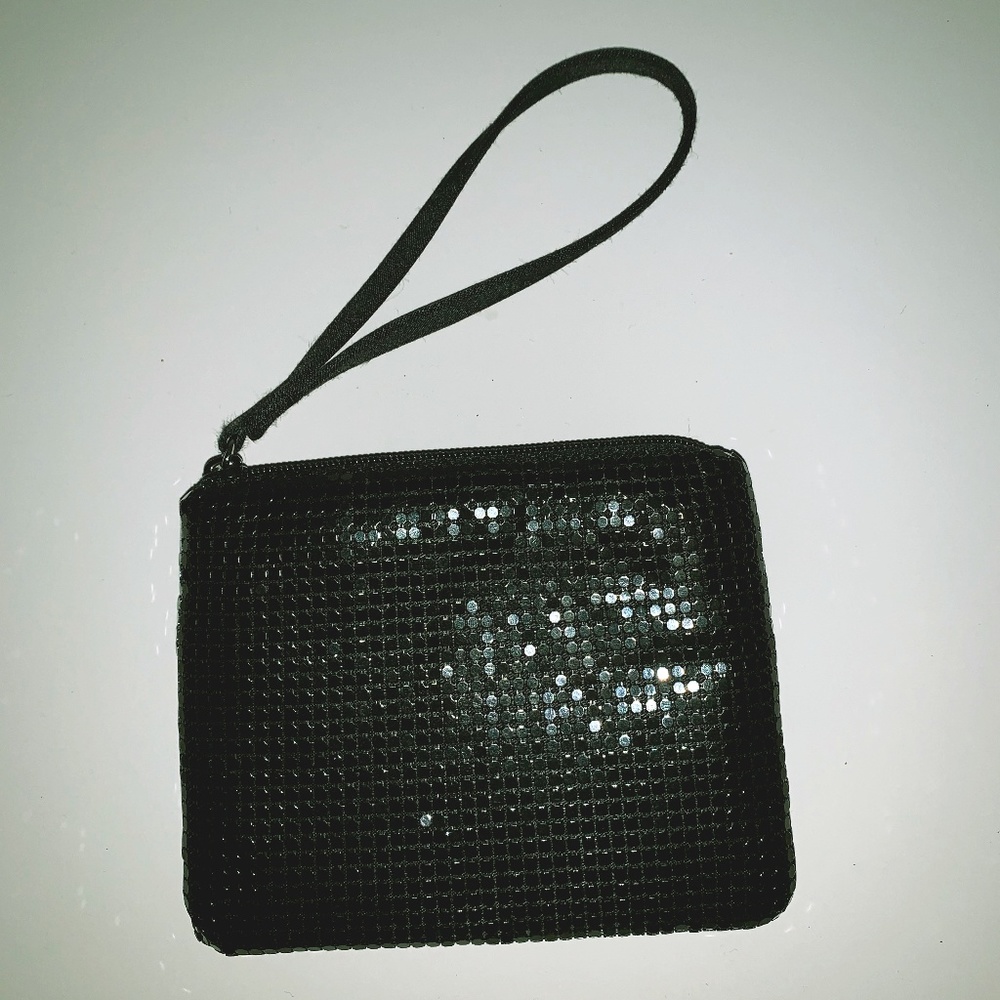 Cute Sparkly Black Wristlet Coin Purse